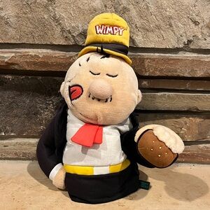 Vintage Wimpy Plush Club Head Cover with Burger 2005 Winning Edge Designs